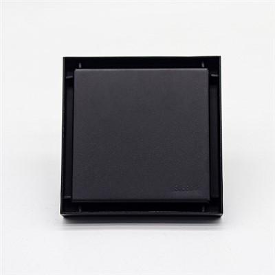 Square Matt Black Shower Floor Drain